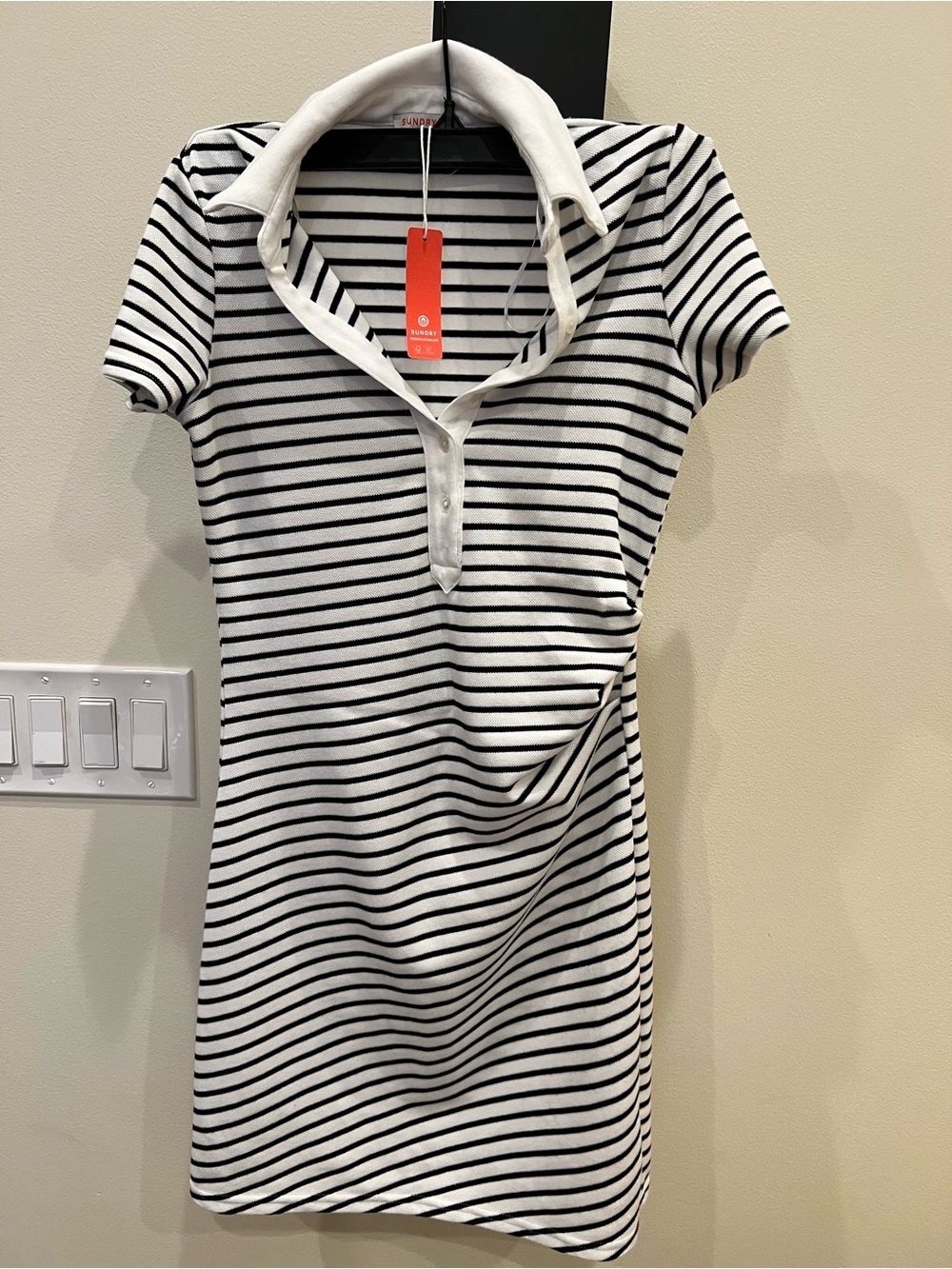 Category match for striped women's sweater